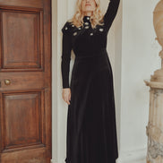 Midnight Star Dropped Shoulder Sleeveless Dress