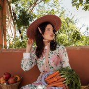 Buttoned Down Organza Overlay