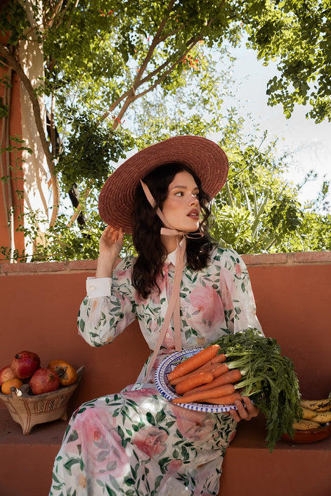 Buttoned Down Organza Overlay