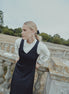 Rhinestone Polo Collar Colour Block Sweater with Full Sleeve