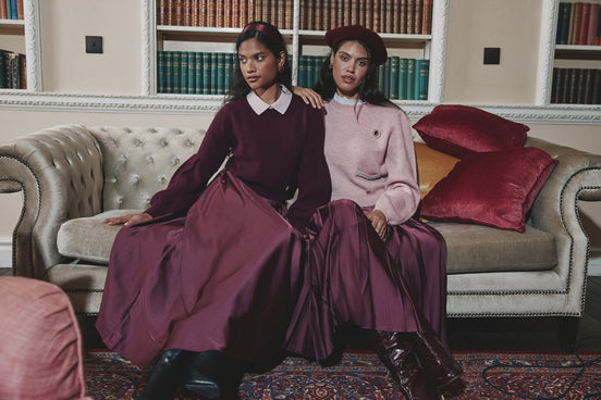 Polo Collar Colour Block Sweater with Full Sleeve