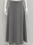 Basic Waistband Wool Aline Skirt - Grey
