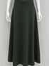 Basic Waistband Wool Aline Skirt - Green
