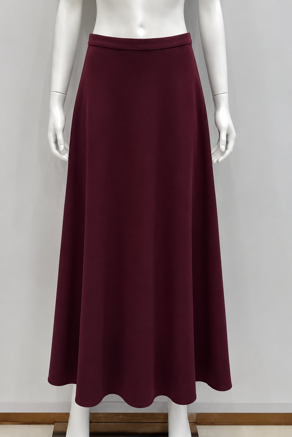Basic Waistband Wool Aline Skirt