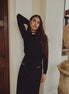 Leather Neck Belted Top