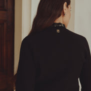 Leather Neck Belted Top