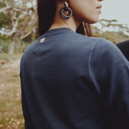 Button Down Cardigan with Colour Peep Edges