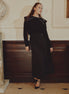 Pullover Top with Wide Embellished Collar