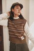 Intarsia Knitted Logo Vest Look Full Top