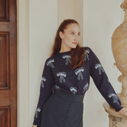 Taffeta Aline Skirt with Centre Front Buttons