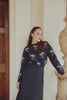 Bow Print Round Neck Sweater Top