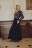 Velvet Pleated Skirt