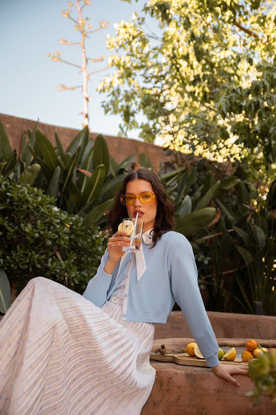 Dropped Shoulder Long Sleeve Cardigan