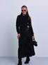 Buckle Collar Mock Neck Knit Sweater