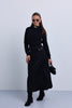 Buckle Collar Mock Neck Knit Sweater