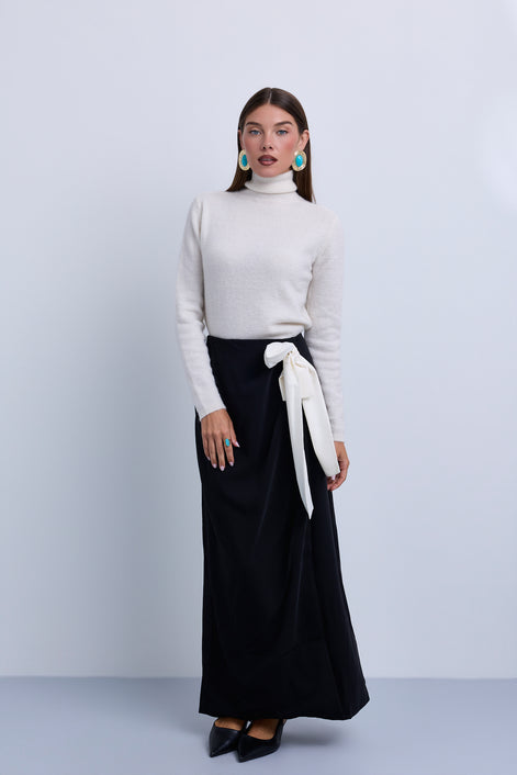Soft Knit Rolled Neck Top