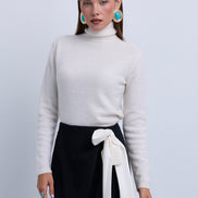 Soft Knit Rolled Neck Top