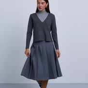 Knife Pleat Skirt