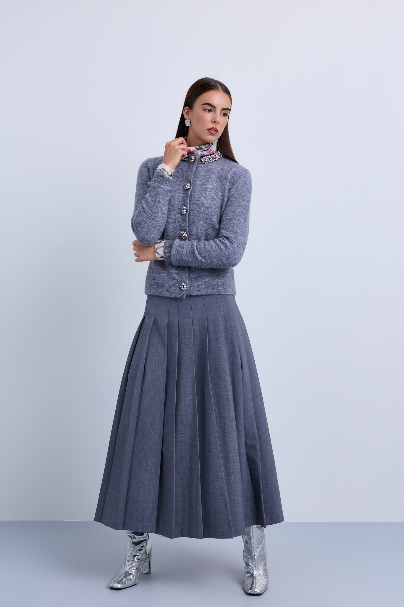 Knife Pleat Skirt