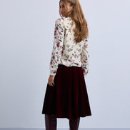 Floral Printed Knitted Sleeveless Vest