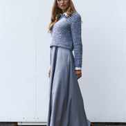 Aline Maxi Dress with Fold Down Collar
