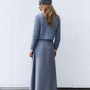 Aline Maxi Dress with Fold Down Collar