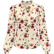 Floral Printed Knitted Sleeveless Vest