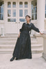 Brocade Gown with Embellished Collar