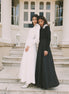 Statement Flower Applique Full Skirt Gown