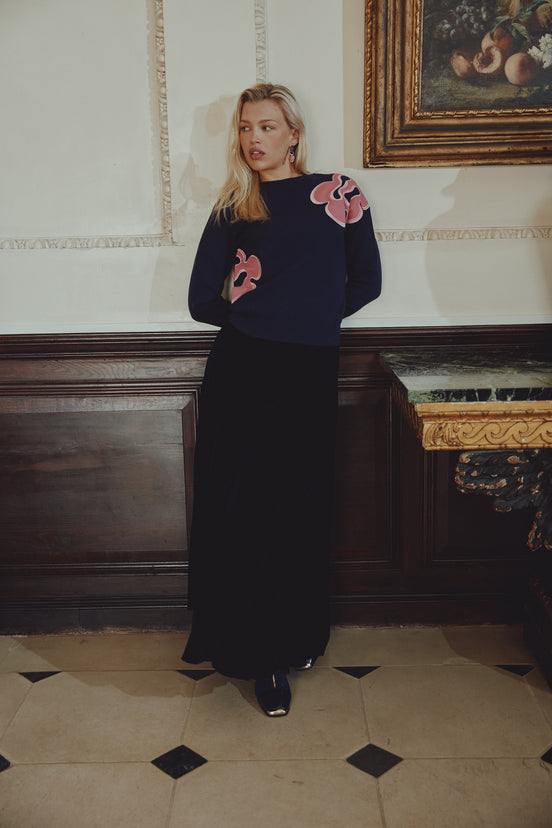 Large Flower Motif Top