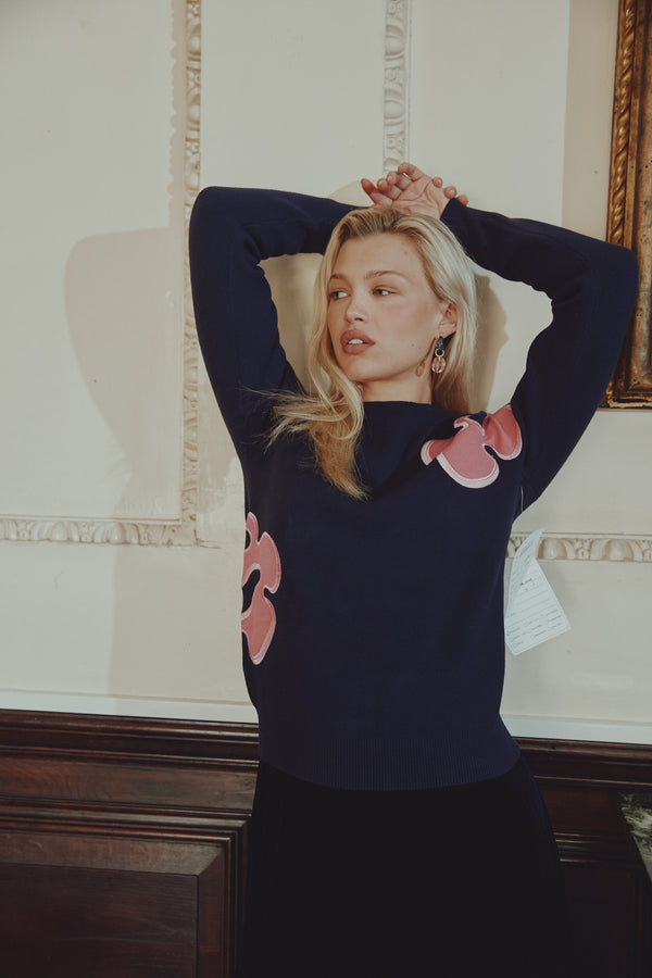Large Flower Motif Top