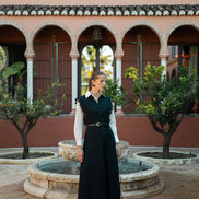 Maxi Broderie Anglaise Dress with Detail Centre Finish