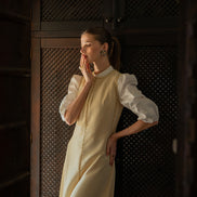 Stone Embellished Deep Armhole Design