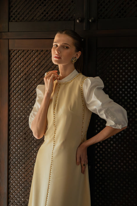 Stone Embellished Deep Armhole Design