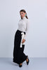 Satin Wrap Skirt with Elaborate Side bow