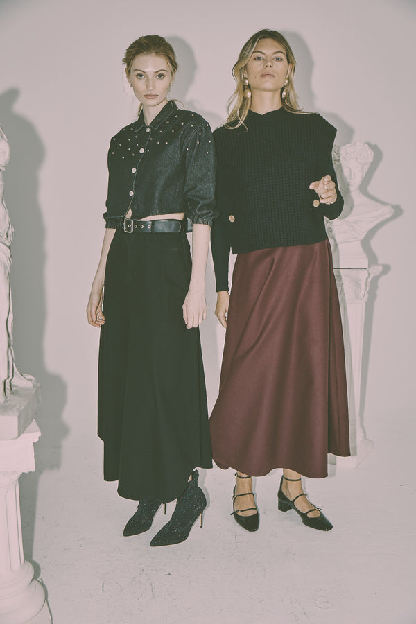 A-line Wool Skirt