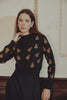 Flower Print Knitted Top