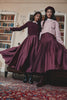 Sewn Down Knife Pleat Maxi Satin Skirt