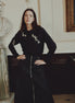 Cropped Style Knit with Floral Stone Designs