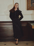 Taffeta Aline Skirt with Centre Front Buttons
