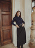 Belted Stretch Knit Maxi Skirt