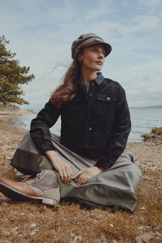 Corduroy Cropped Shacket NNN