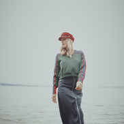 NNN Sweatshirt with Piped Seams and Sport Stripe Cuffs