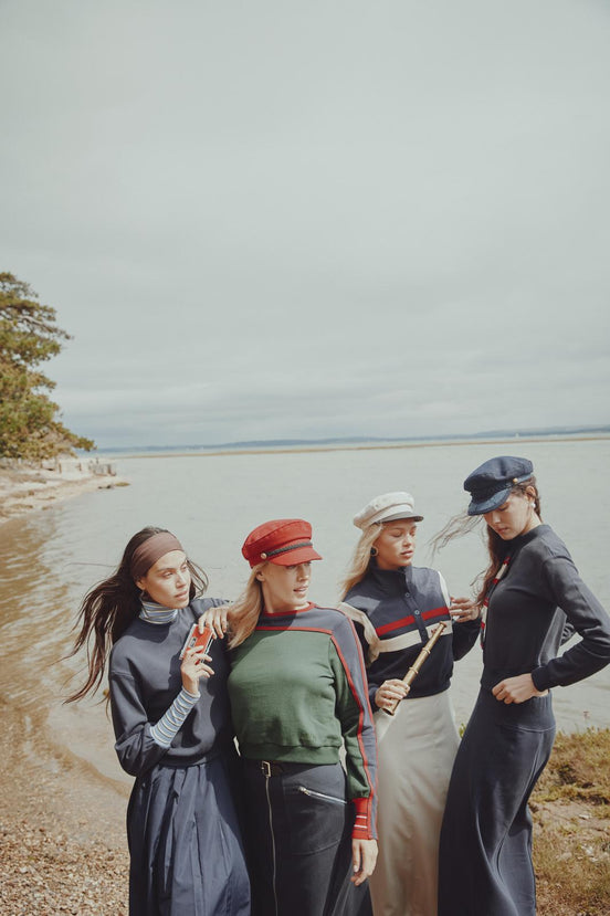 Henley Placket High Neck NNN Sweatshirt