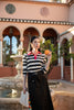 Stripe Polo Shirt with Padded Shoulders