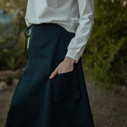 Sweatshirt with Printed Denim Pocket