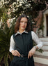 Cotton Shirt with Embellished Collar