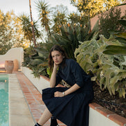 Taffeta Half zip Top with Dropped Shoulder and Front Pocket