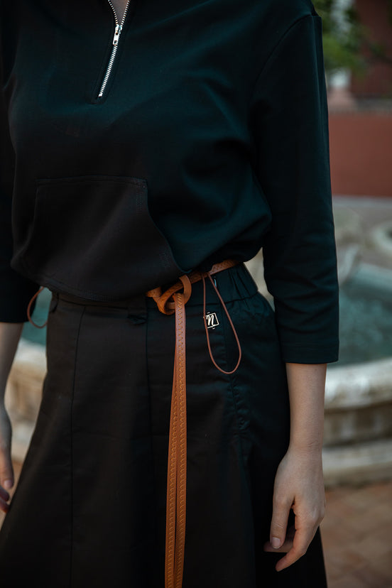 Aline Skirt with Cord Belt