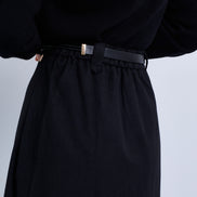 Aline Skirt with Contrast Belt